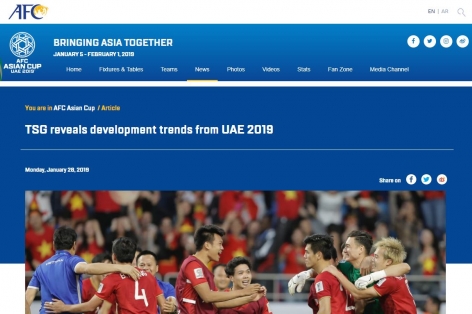 Việt Nam nhận lời khen đặc biệt từ ban kỹ thuật AFC