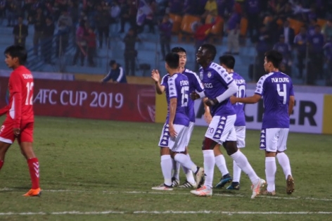 Hà Nội thắng 10-0 Nagaworld ở trận mở màn AFC Cup