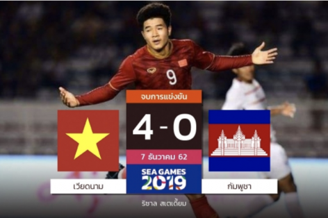 Báo Thái Lan ấn tượng với chiến thắng 4-0 của U22 Việt Nam