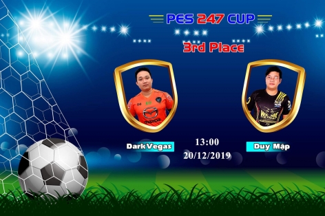 Duy Mập giành giải 3 giải PES 247 Cup