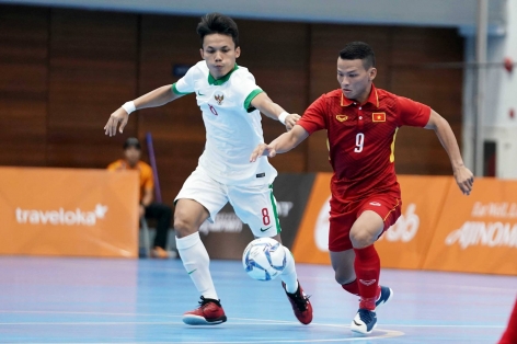 Lội ngược dòng, ĐT futsal Việt Nam thắng đậm Indonesia