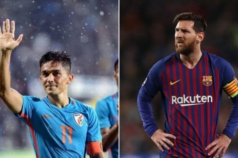 Đả bại Thái Lan, huyền thoại Ấn Độ 'vượt mặt' Messi
