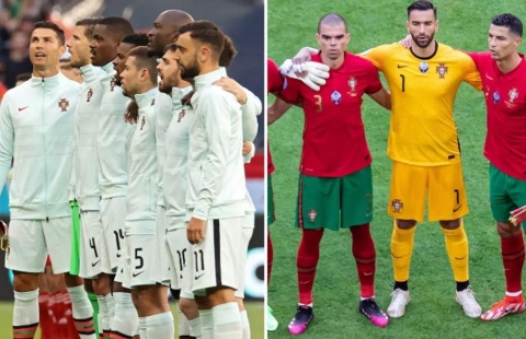 Lý do xúc động khiến Ronaldo luôn xoay người khi hát quốc ca Bồ Đào Nha