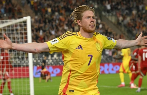 De Bruyne tỏa sáng, Bỉ thắng nghẹt thở Xứ Wales trong trận cầu 7 bàn