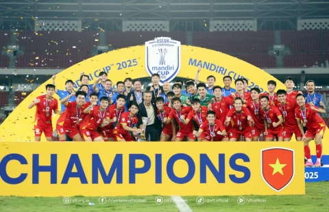 U23 Việt Nam nhận thưởng khủng sau chiến tích vô địch U23 Đông Nam Á 2025