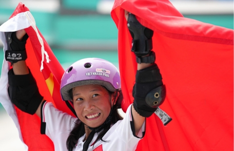 Trung Quốc 'thâu tóm' huy chương trượt ván tại ASIAD 19