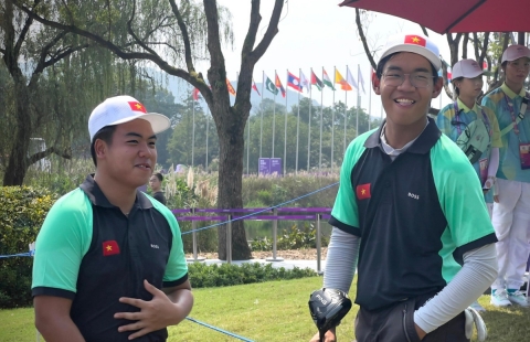 Golf Việt Nam sẵn sàng 'đua top' sau hai ngày thi đấu tại ASIAD 19
