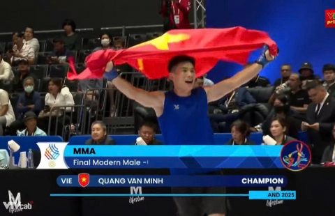 Trực tiếp MMA SEA Games 33: Quàng Văn Minh giành Huy chương Vàng
