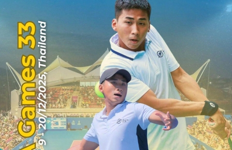 Hai ngôi sao hàng đầu tennis Việt Nam chắc chắn dự SEA Games 33