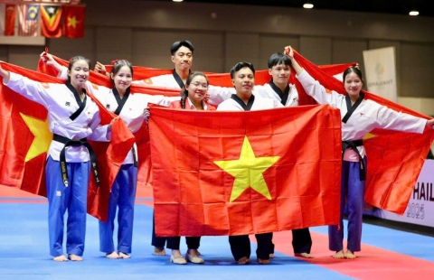 Taekwondo Việt Nam xếp thứ 2 toàn đoàn, hoàn thành chỉ tiêu ở SEA Games 33