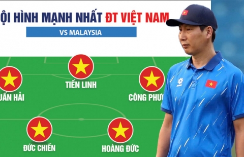 Đội hình ĐT Việt Nam mạnh nhất đấu Malaysia tại vòng loại Asian Cup