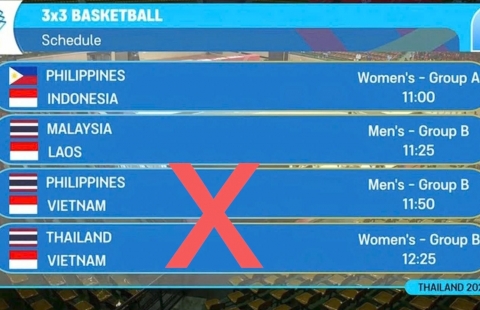 Thái Lan liên tục sai quốc kỳ tại SEA Games 33