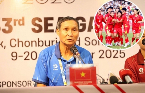 HLV Mai Đức Chung 'thưởng lớn' cho tuyển nữ Việt Nam vì thắng Myanmar