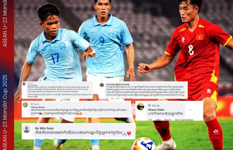 CĐV Campuchia phản ứng bất ngờ sau trận thua U23 Việt Nam