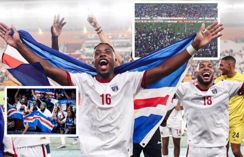 Cầu thủ, NHM Cape Verde ăn mừng điên cuồng khi lần đầu dự VCK World Cup