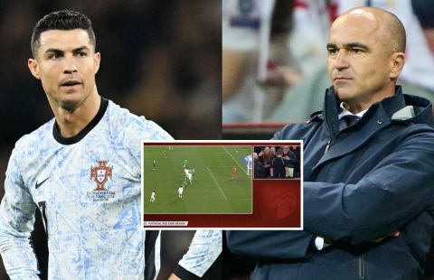 HLV Bồ Đào Nha: 'Ronaldo thật xui xẻo. Góc quay khiến mọi thứ tệ hơn thực tế'