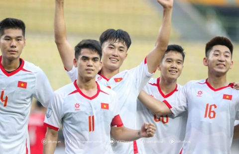 Thắng đậm U23 Lào, U23 Việt Nam sáng cửa vào bán kết