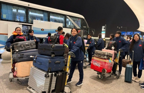 Rời Trung Quốc, tuyển Việt Nam sẵn sàng dự SEA Games 33