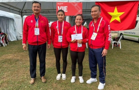 Canoeing nữ Việt Nam khẳng định vị thế tại SEA Games 33