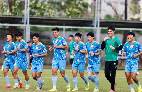 3 cầu thủ U23 Việt Nam phải tập riêng ngày đầu hội quân