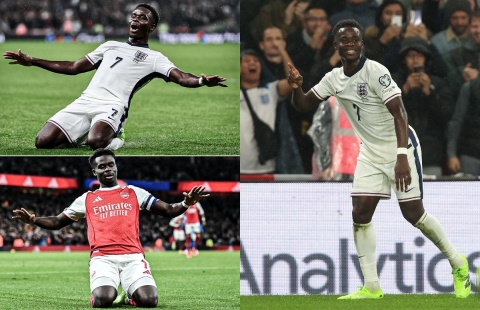 Saka ra tín hiệu bí ẩn trên tuyển Anh, Arsenal thở phào trước derby