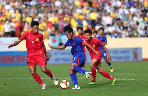 HIGHLIGHTS U23 Lào 1-4 U23 Campuchia: Trận ra quân như mơ của thầy trò HLV Honda