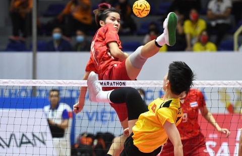 Việt Nam nhập chung cuộc đấu Thái Lan giành giật HCV cầu mây