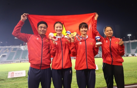 Điền kinh Việt Nam nhận thưởng khủng 1 tỷ đồng ở SEA Games 33