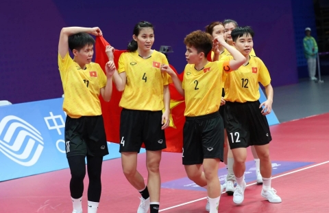 Thua 0-2 Thái Lan, tuyển cầu mây Việt Nam giành HCB SEA Games
