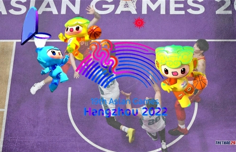 Lịch thi đấu bóng rổ 5x5 ASIAD 19 hôm nay 27/9