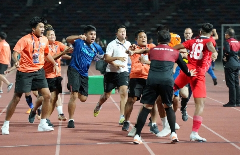 Sếp lớn PSSI nói lý do không phạt Indonesia sau vụ ẩu đả ở SEA Games