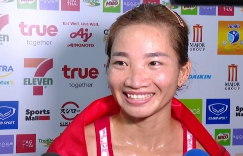 Nguyễn Thị Oanh nói gì khi san bằng siêu kỷ lục HCV ở SEA Games?
