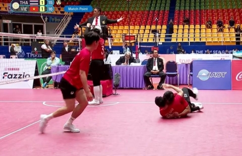 Đánh bại chủ nhà Thái Lan, Cầu mây Việt Nam vào chung kết SEA Games 33