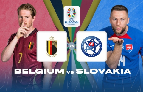 Chính thức: Đội hình ra sân Bỉ vs Slovakia