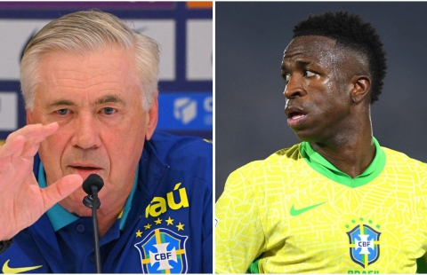 Carlo Ancelotti ra chỉ thị với Vinicius tại ĐT Brazil