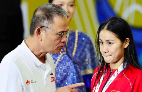 Giành HCB SEA Games, 'mỹ nhân bơi lội' rơi lệ sau câu nói của lãnh đạo