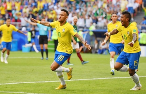 Neymar tỏa sáng, Brazil vượt ải Mexico vào tứ kết