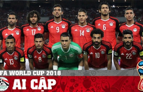 Đội tuyển Ai Cập chốt danh sách dự World Cup 2018