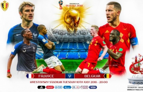 Lịch thi đấu bán kết World Cup 2018: Pháp vs Bỉ, 01h0 giờ VN