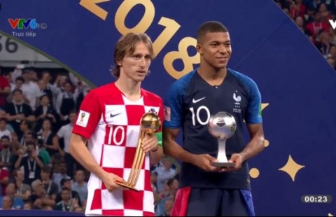 Mbappe - Modric nhận giải thưởng cá nhân quan trọng tại World Cup 2018