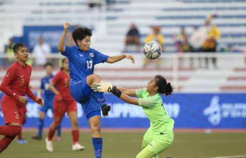 Báo Thái Lan thất vọng dù đội nữ đánh bại Indonesia với tỷ số 5-1