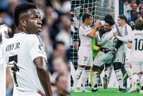 Vinicius hattrick, Real Madrid thắng giòn giã Osasuna tại Bernabeu