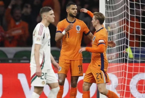 Thắng đậm Hungary, Hà Lan thẳng tiến tứ kết Nations League