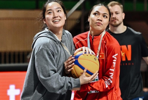 Trực tiếp bóng rổ 3x3 nữ Việt Nam vs Lào: Chuẩn bị ra sân