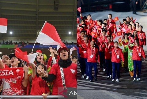 CĐV Indonesia phản ứng bùng nổ khi vượt Việt Nam về số HCV SEA Games