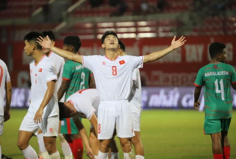 Thắng đậm Bangladesh, U20 Việt Nam vẫn mất ngôi đầu bảng