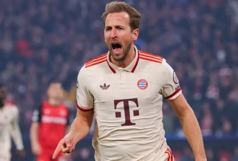 Bayern thắng đậm Leverkusen, đặt 1 chân vào tứ kết C1