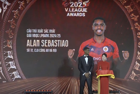 Trực tiếp Lễ trao giải V.League Awards 2025: Alan nhận giải cầu thủ xs nhất
