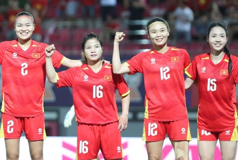 Trực tiếp nữ Việt Nam 4-0 nữ Campuchia: Thăng hoa