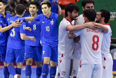 Trực tiếp futsal Thái Lan 0-0 Tajikistan: Thế trận cân bằng